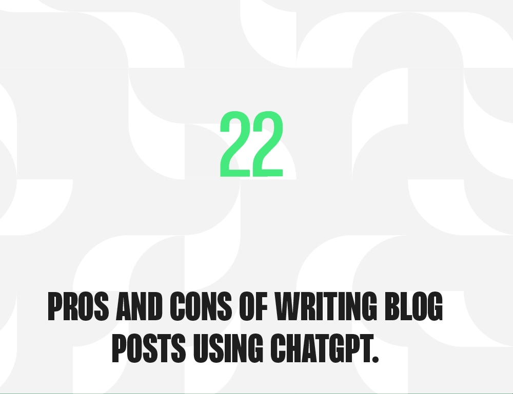 We asked ChatGPT to create a blog post about the pros and cons of using AI to write blog posts.