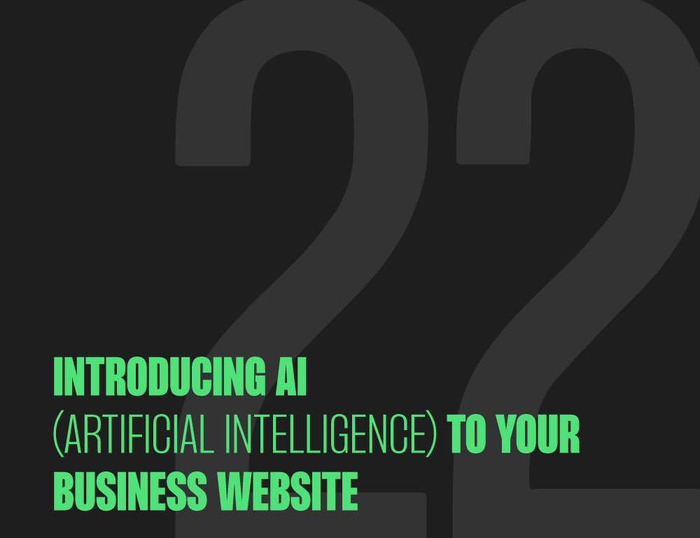 Introducing AI to Your Business Website: A Fluid22 Guide